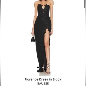 Sau Lee Florence Dress in Black